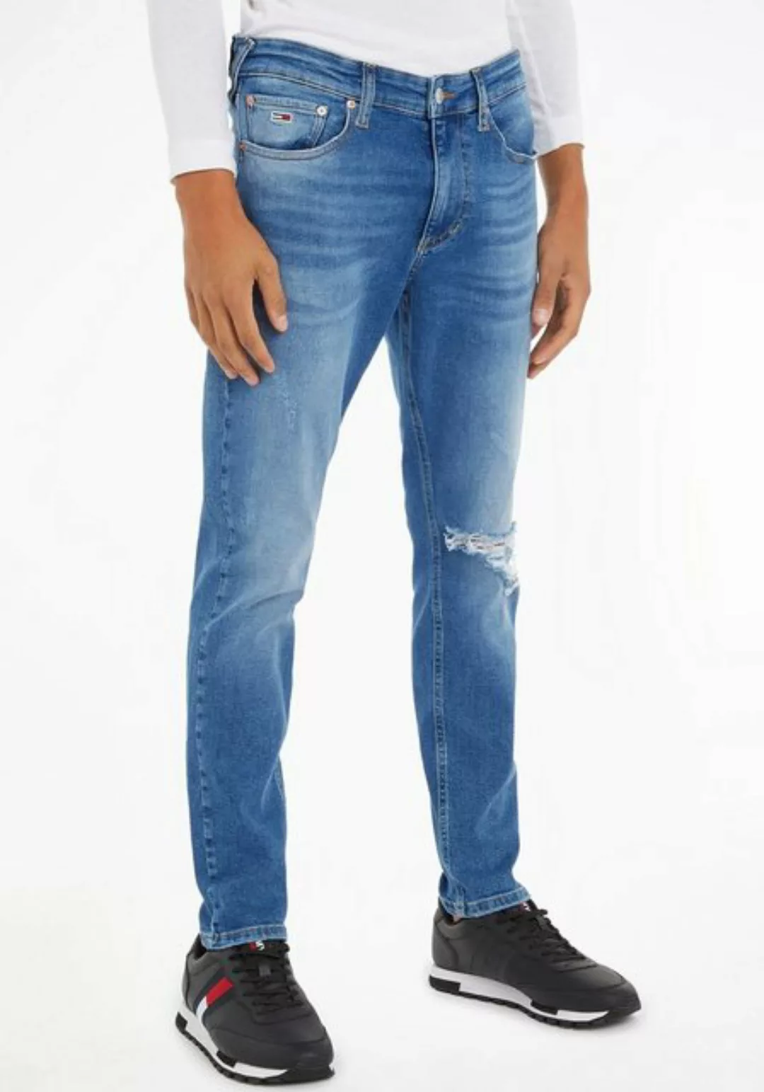 Tommy Jeans Slim-fit-Jeans SCANTON Y SLIM mit Tommy Jeans Knopf & Nieten günstig online kaufen