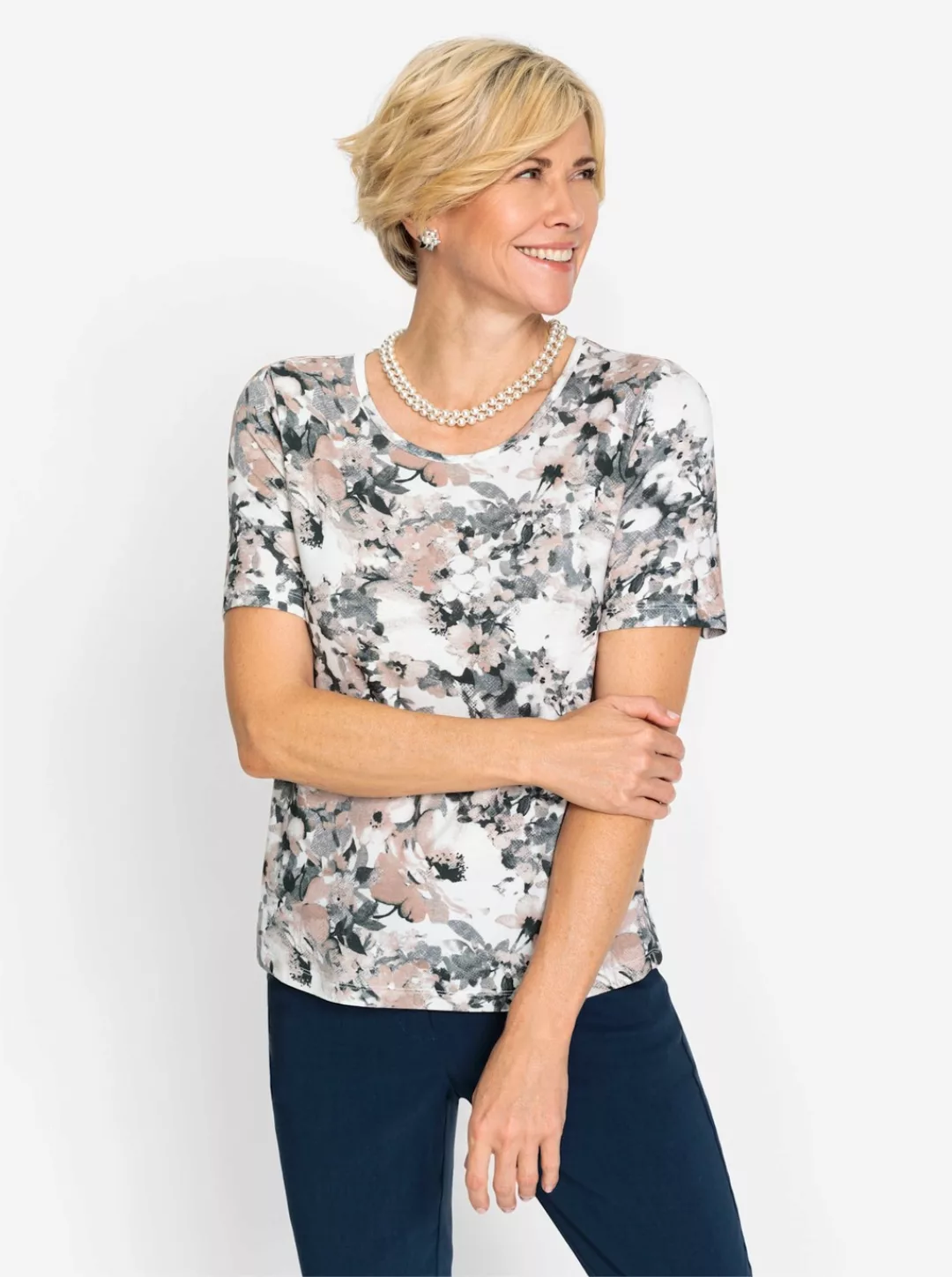 Casual Looks Stehkragenshirt "Shirt", (1 tlg.) günstig online kaufen