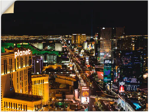 Artland Wandfolie "Las Vegas bei Nacht", Amerika, (1 St.), selbstklebend günstig online kaufen