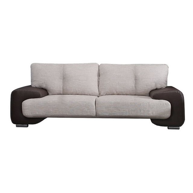 MOEBLO Sofa LORENTO 3-Sitzer, Kleiner 3-Sitzer Design Sofa 3er Büro Kunstle günstig online kaufen