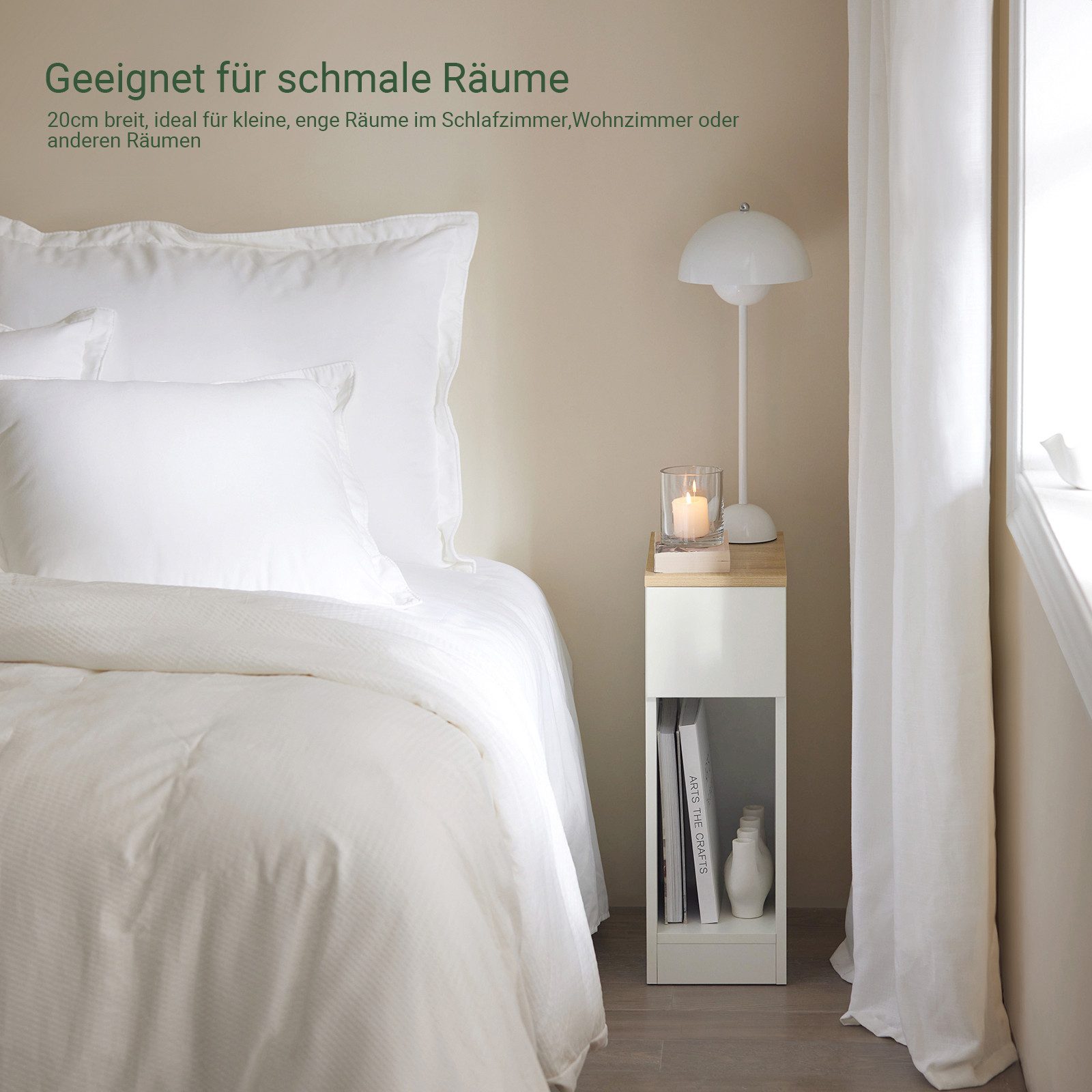 SoBuy Nachttisch FBT111, Beistelltisch mit Schublade günstig online kaufen
