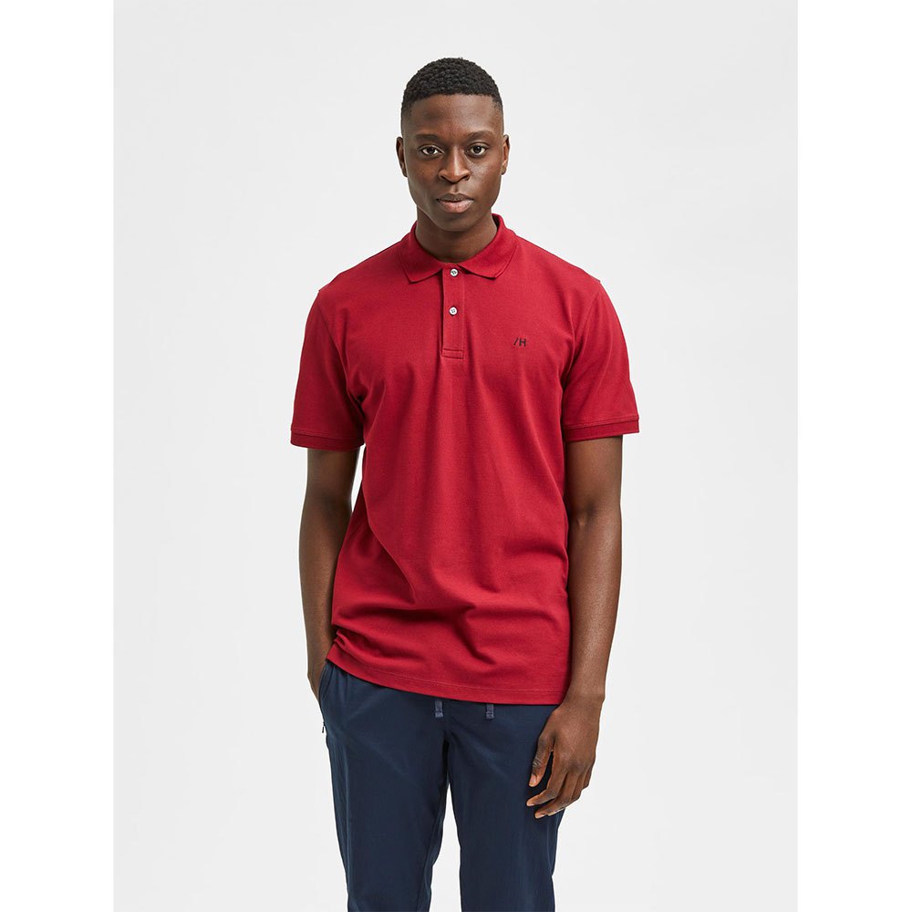 Selected Haze Kurzarm Polo L Skyway / Detail Melange günstig online kaufen