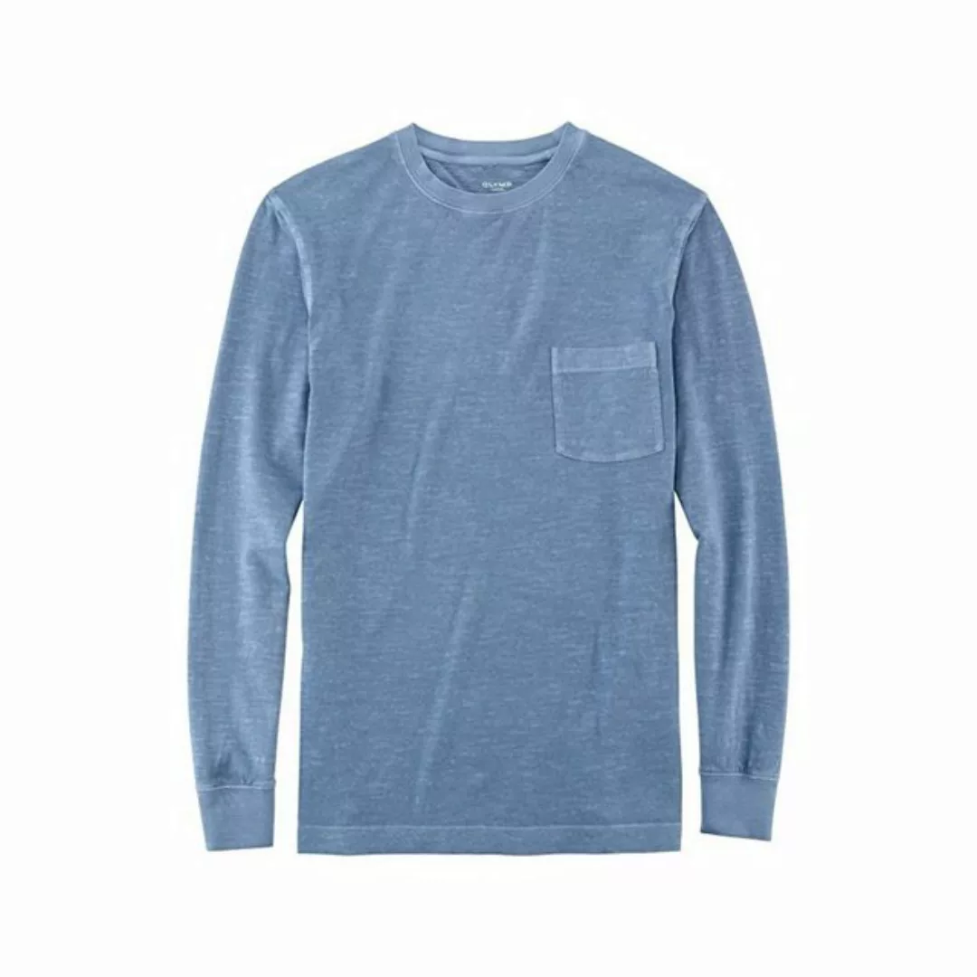 OLYMP Rundhalsshirt blau regular fit (1-tlg) günstig online kaufen