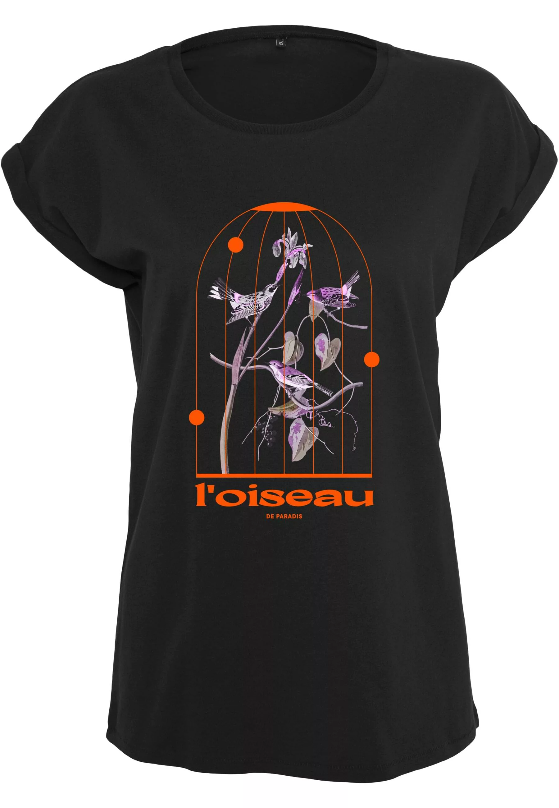 MisterTee Kurzarmshirt "MisterTee Damen Ladies L´oiseau De Paradis Tee", (1 günstig online kaufen