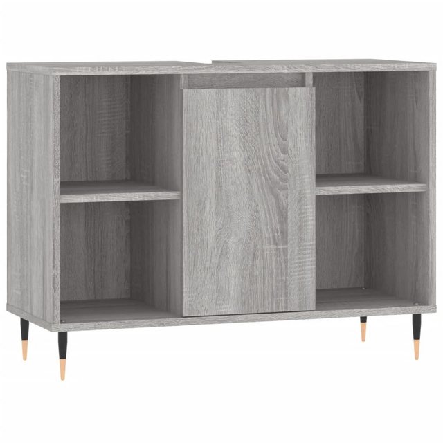 vidaXL Waschbeckenunterschrank Badschrank Braun Eichen-Optik 80x33x60 cm Ho günstig online kaufen