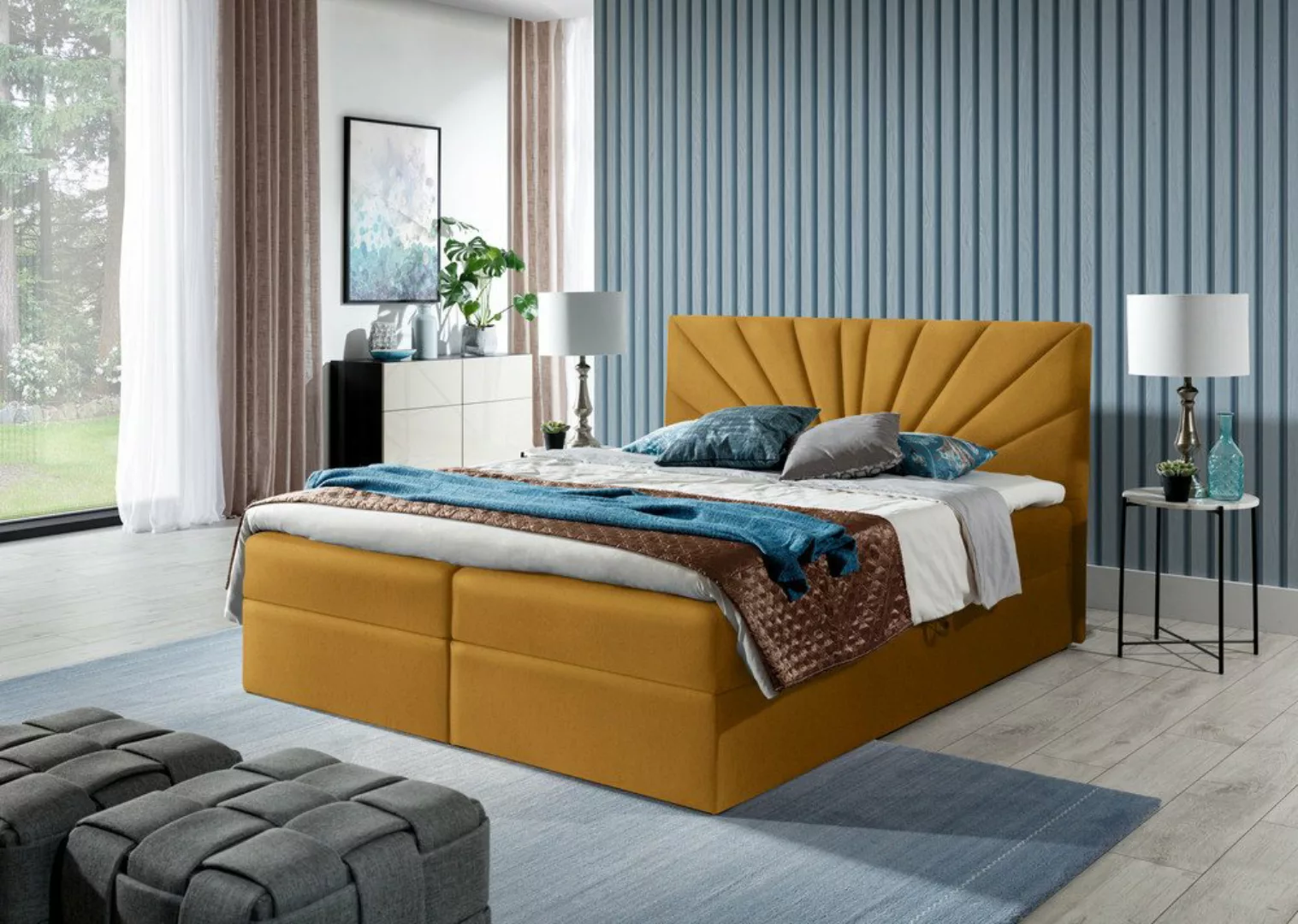 99rooms Boxspringbett Lazzaro (Schlafzimmerbett, Bett), Design günstig online kaufen