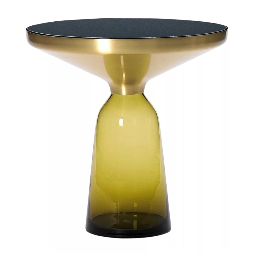 ClassiCon - Bell Side Table Beistelltisch Messing - citrin-gelb/Kristallgla günstig online kaufen