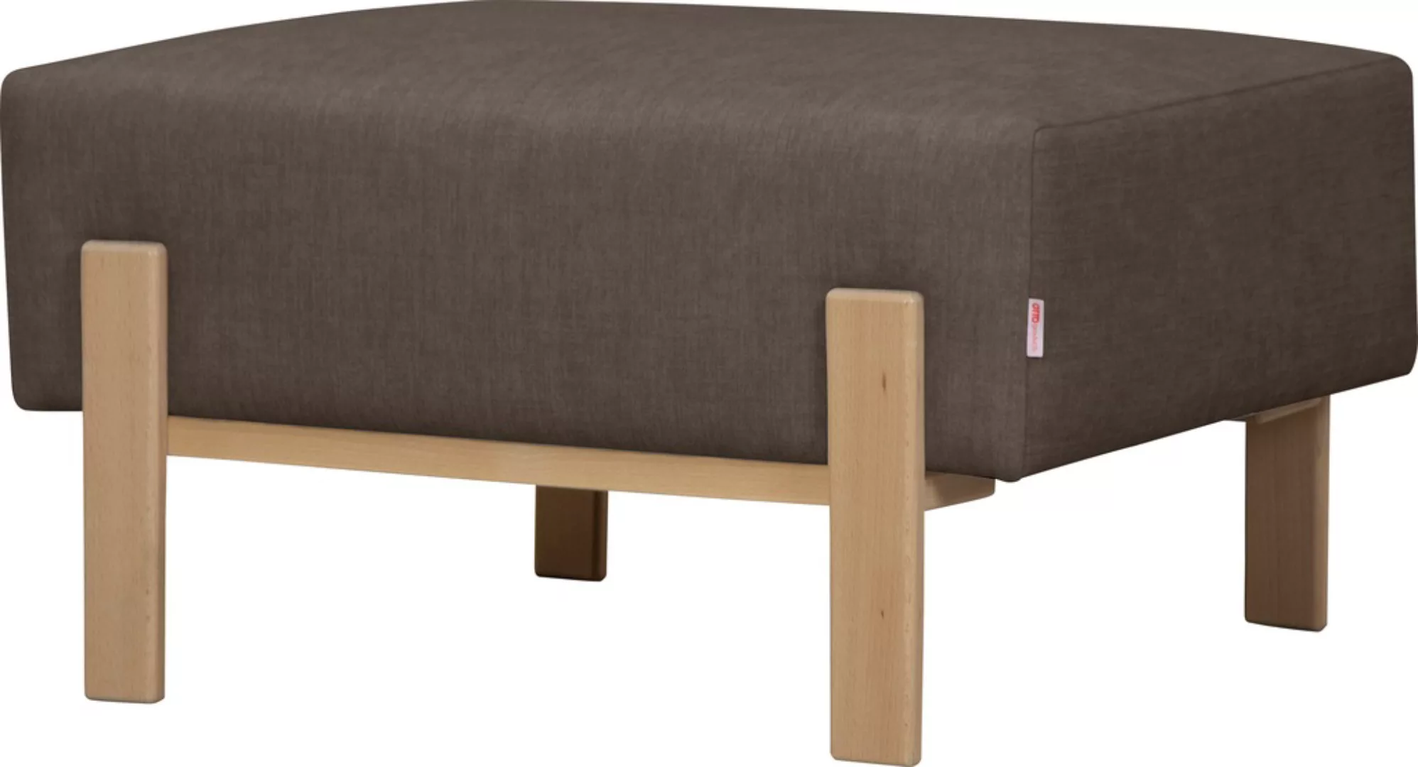 OTTO products Hocker "Hanne", Verschiedene Bezugsqualitäten: Baumwolle, rec günstig online kaufen