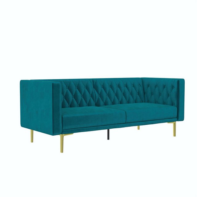 loft24 Sofa Marseille, Bezug in Samtoptik, Metallgestell in gold, Breite 20 günstig online kaufen