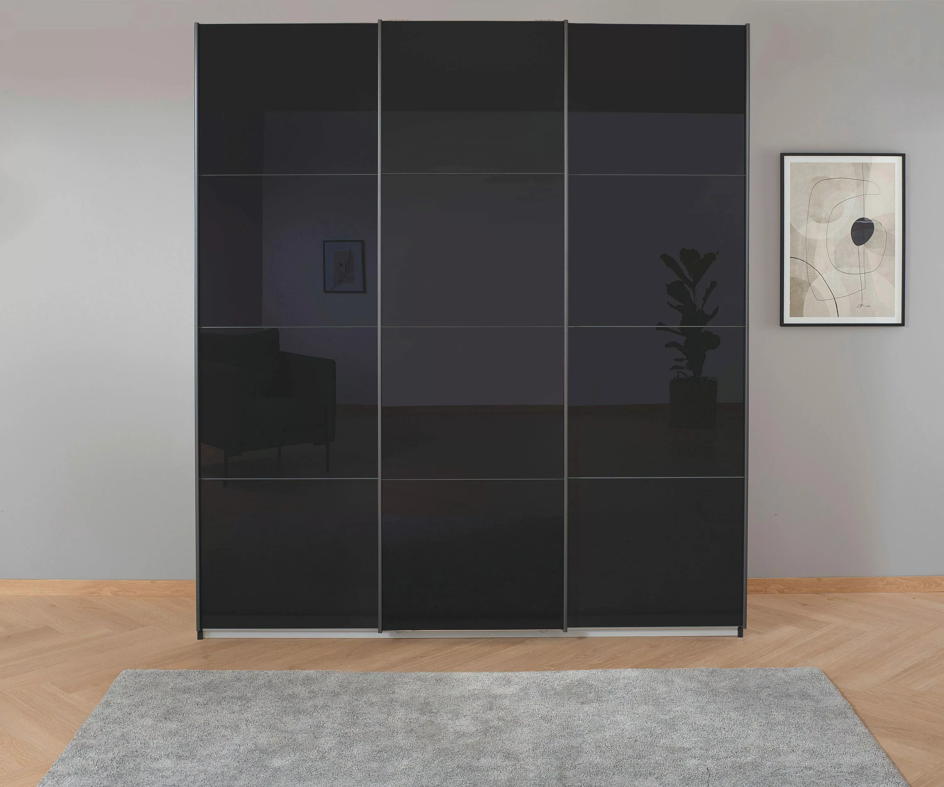 rauch Schwebetürenschrank "Koluna", Glasfront, inkl. 2 Innenschubladen sowi günstig online kaufen