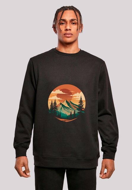 F4NT4STIC Sweatshirt Sonnenuntergang Berglandschaft Premium Qualität günstig online kaufen