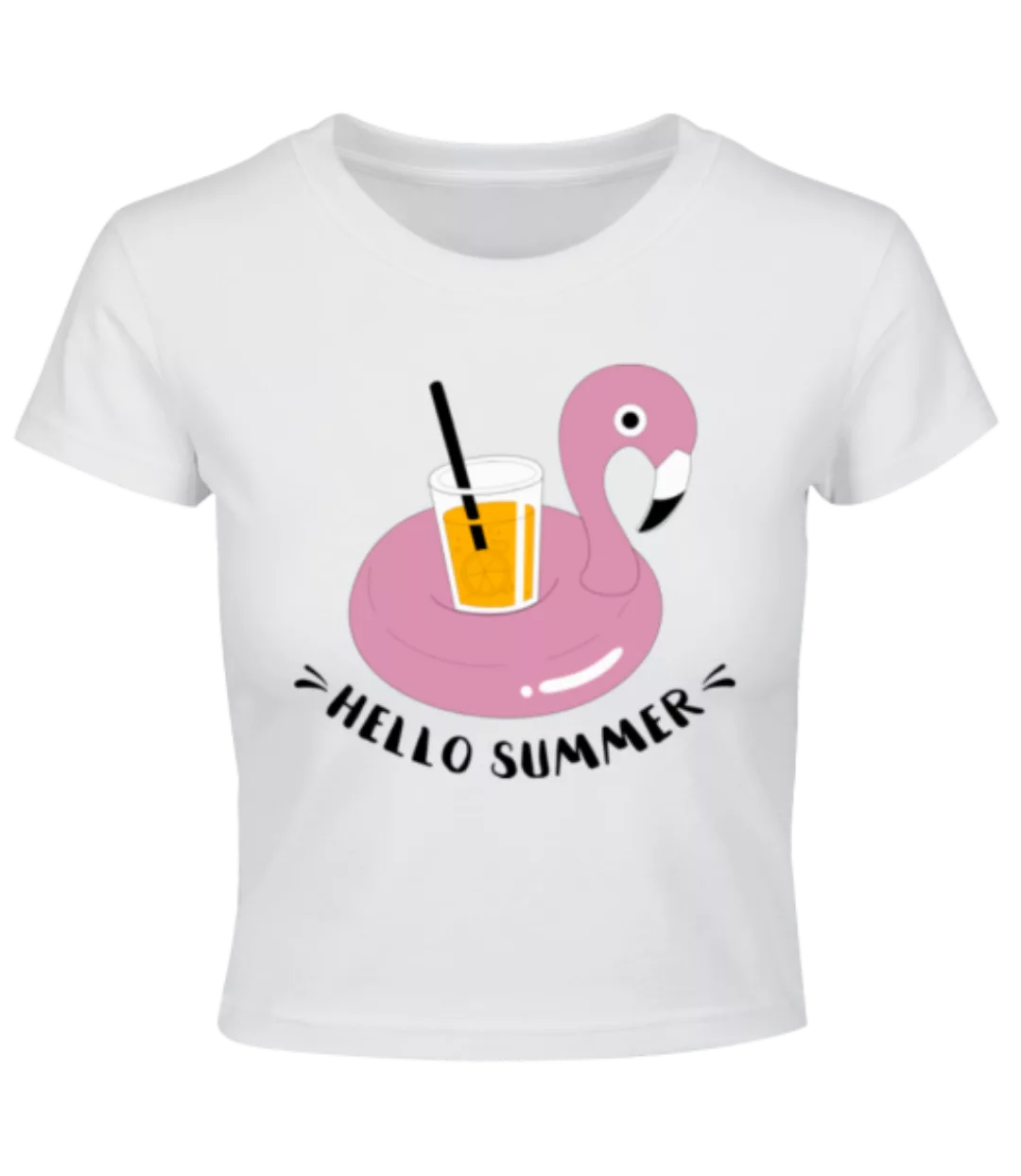 Hello Summer Flamingo · Crop T-Shirt günstig online kaufen