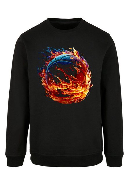 F4NT4STIC Kapuzenpullover Basketball On Fire Sport CREW Print günstig online kaufen