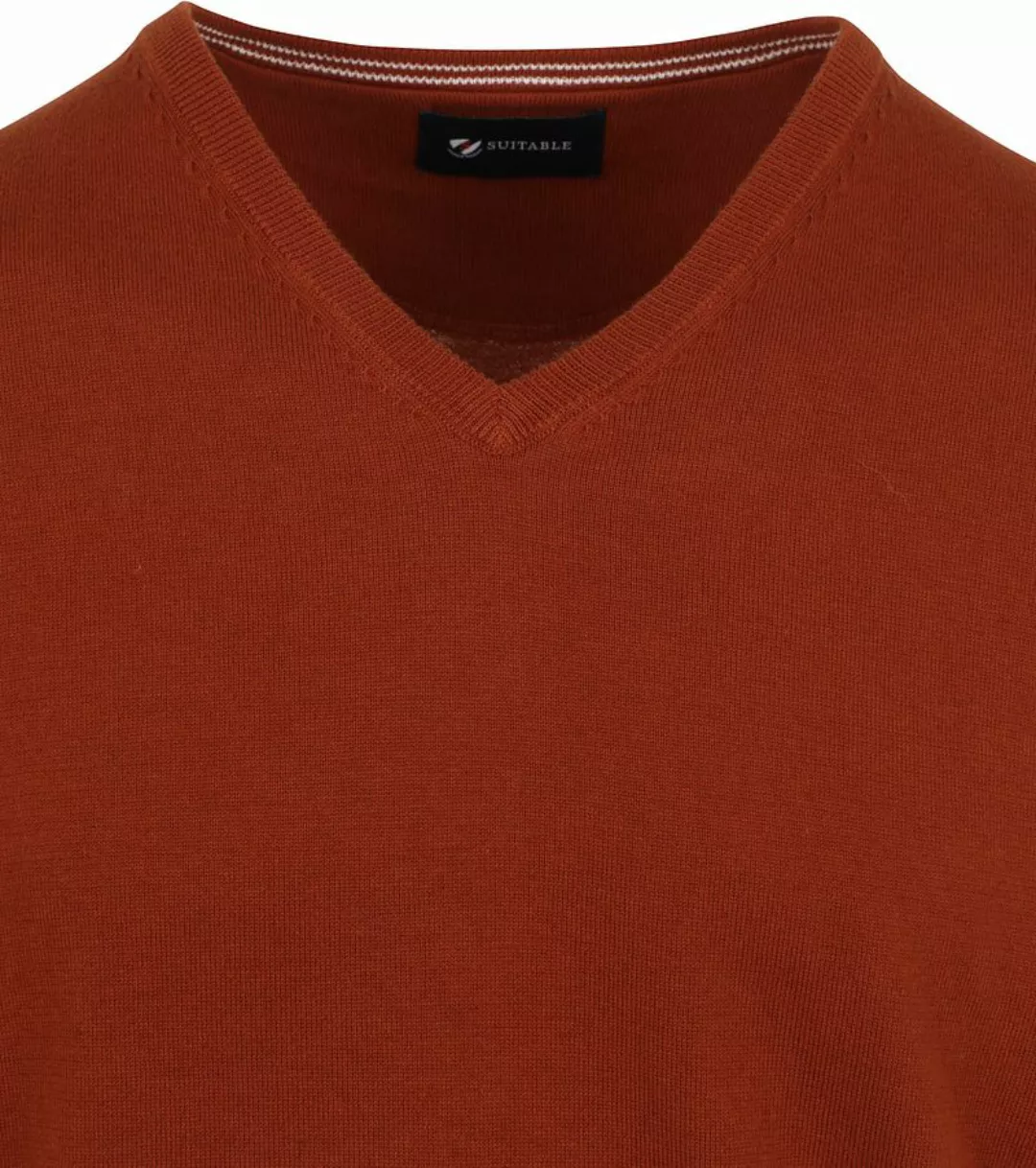 Suitable Pullover Vini V-Ausschnitt Orange - Größe L günstig online kaufen