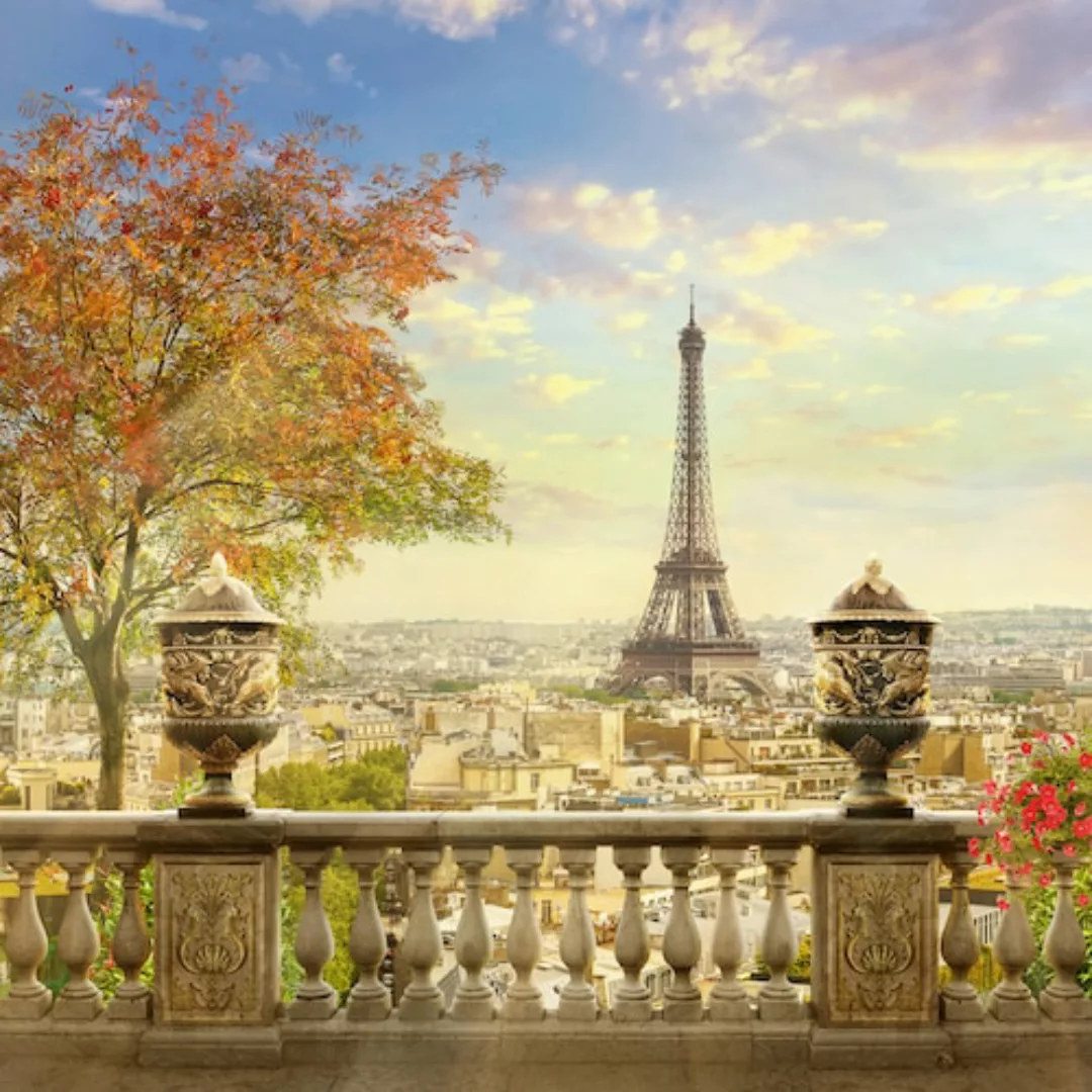 Papermoon Fototapete »Panorama von Paris« günstig online kaufen