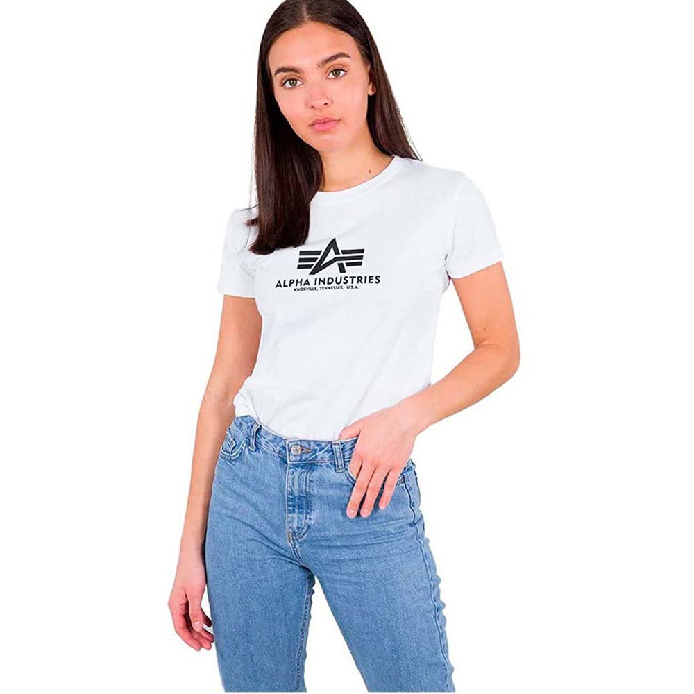 Alpha Industries Basic Kurzärmeliges T-shirt L Vintage White / Gold günstig online kaufen