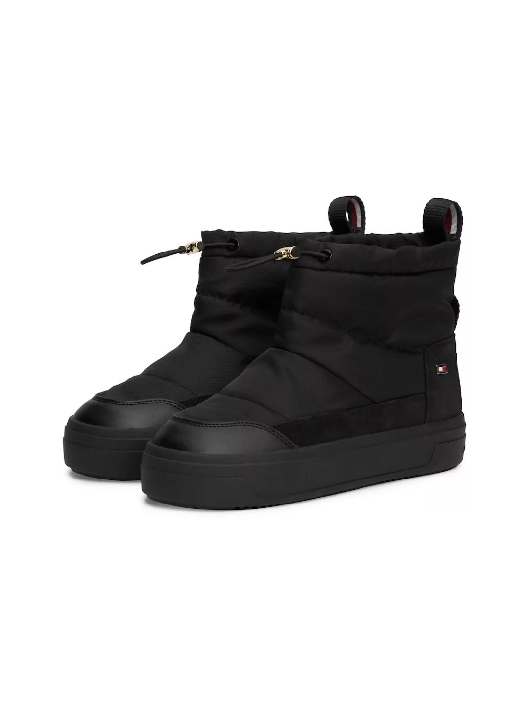 Tommy Hilfiger Snowboots "FLAG NYLON MINI SNOWBOOT", Plateau, Winterboots, günstig online kaufen