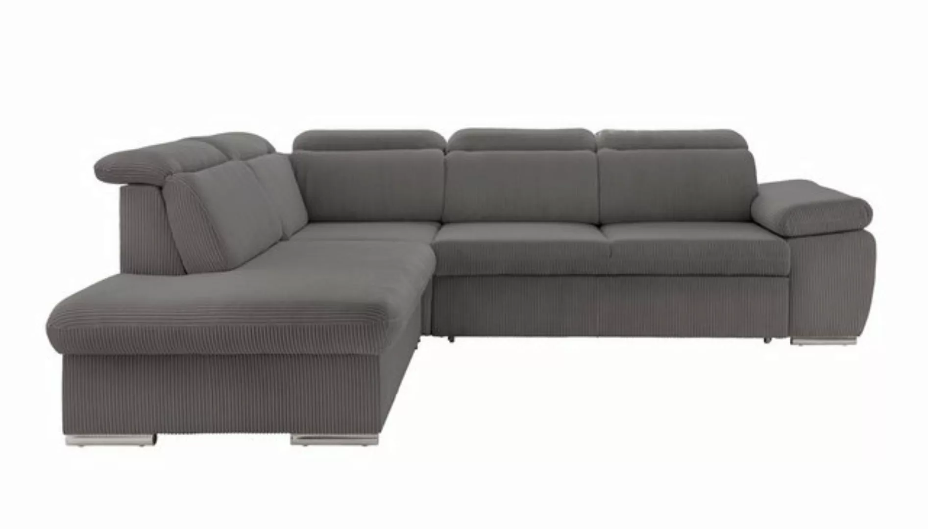 luma-home Ecksofa 17219, mit Bettfunktion und Bettkasten, 283x228 cm, mit K günstig online kaufen