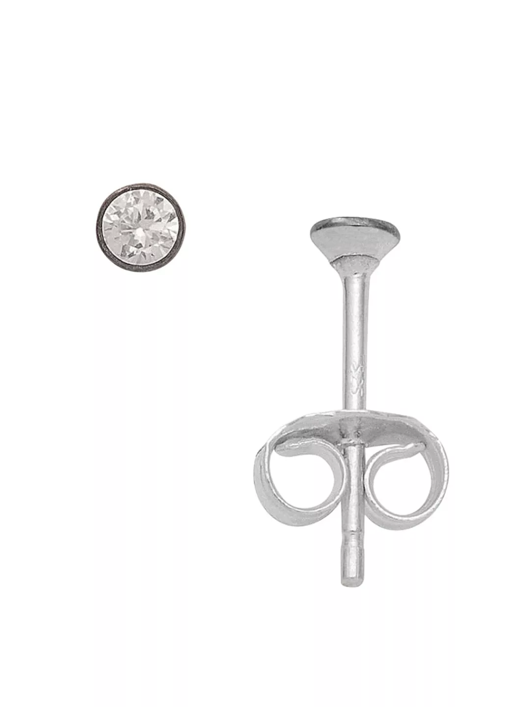 Adelia´s Paar Ohrhänger "925 Silber Ohrringe Ohrstecker Ø 3 mm", mit Zirkon günstig online kaufen