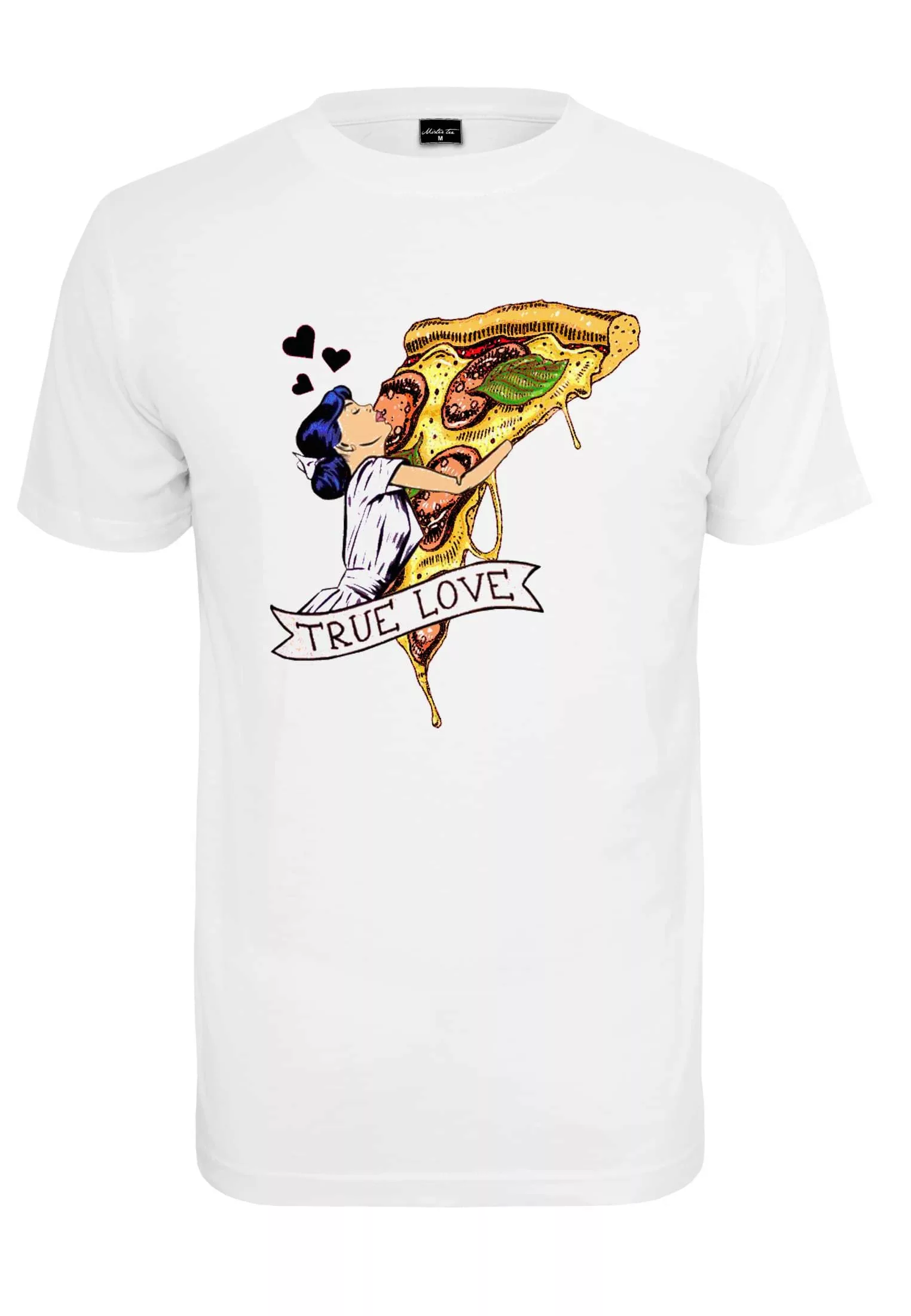 MisterTee Kurzarmshirt "Herren Pizza Love Tee" günstig online kaufen