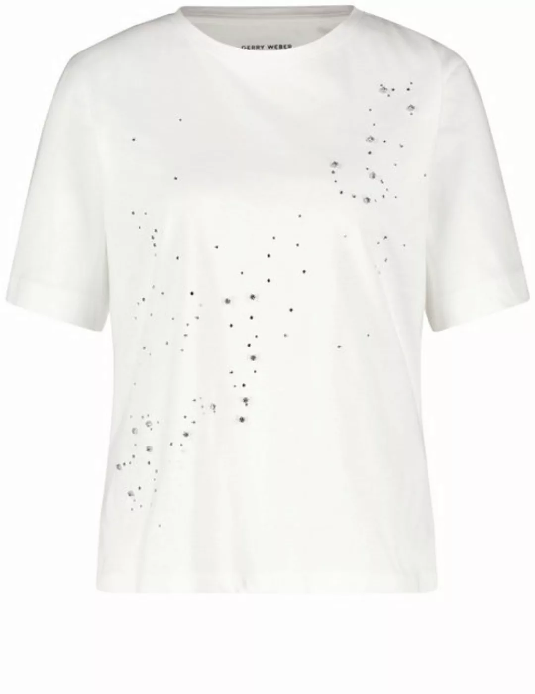 GERRY WEBER Kurzarmshirt T-Shirt mit Steinchendekor günstig online kaufen