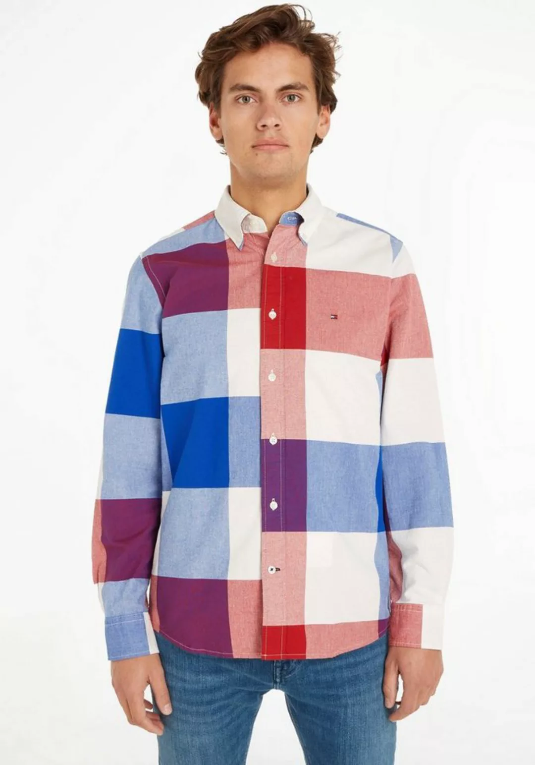 Tommy Hilfiger Karohemd BI COLOR GINGHAM RF SHIRT günstig online kaufen