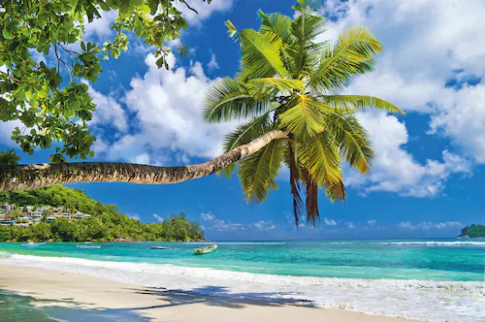 Papermoon Fototapete »Seychelles Palm Beach« günstig online kaufen
