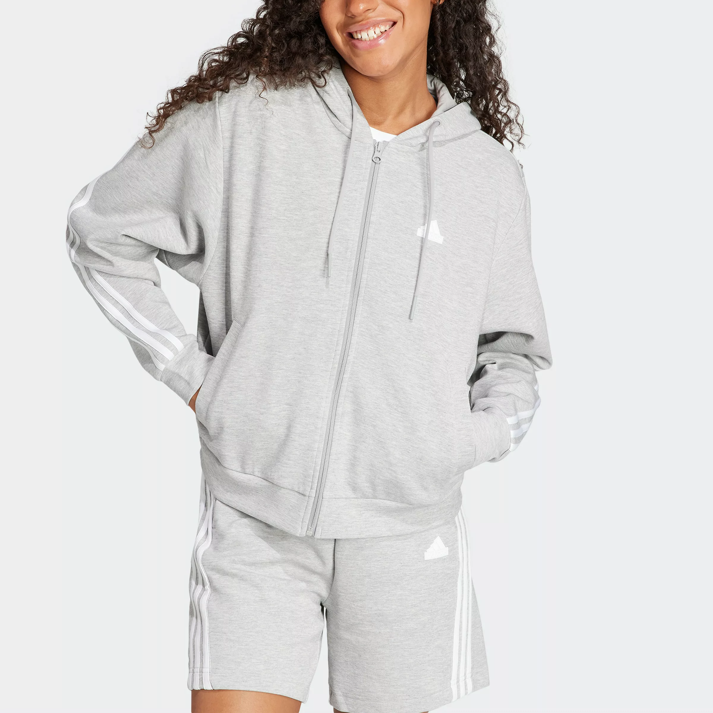 adidas Sportswear Kapuzensweatshirt "W FI 3S FZ HD" günstig online kaufen