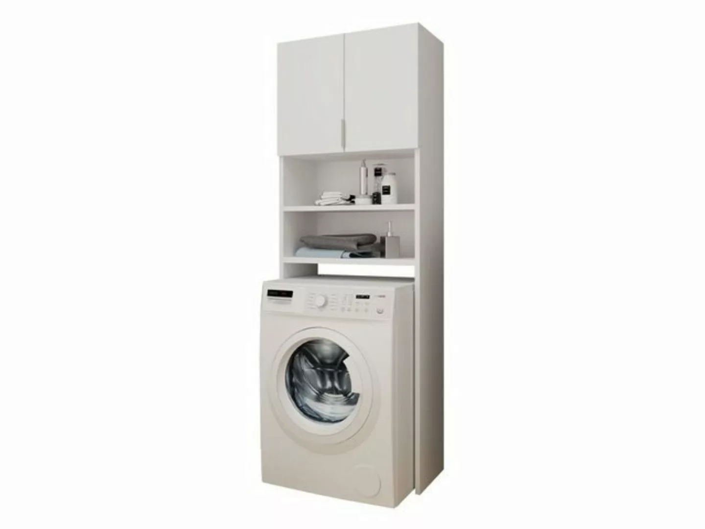 MIRJAN24 Waschmaschinenumbauschrank Bonito (mit 2 Türen) Griffe aus Alumini günstig online kaufen