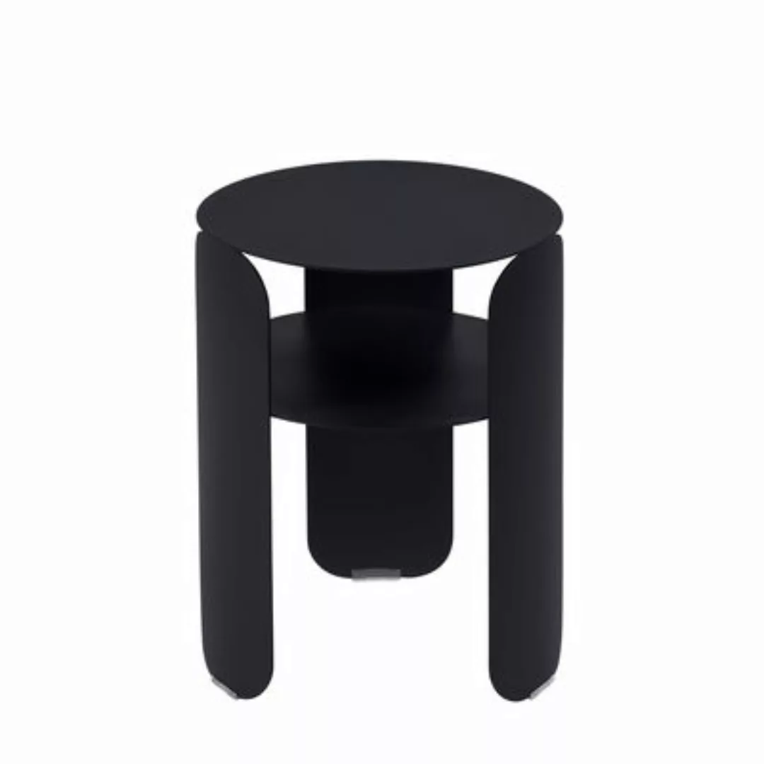 Beistelltisch Bebop metall schwarz / Ø 35 x H 45 cm - Fermob - Schwarz günstig online kaufen