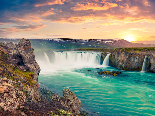 Papermoon Fototapete »Godafoss Waterfall Iceland« günstig online kaufen