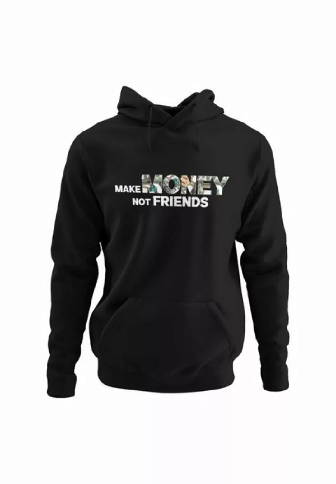 Novux Hoodie Make money not friends Herren Hoodie farbe Schwarz günstig online kaufen