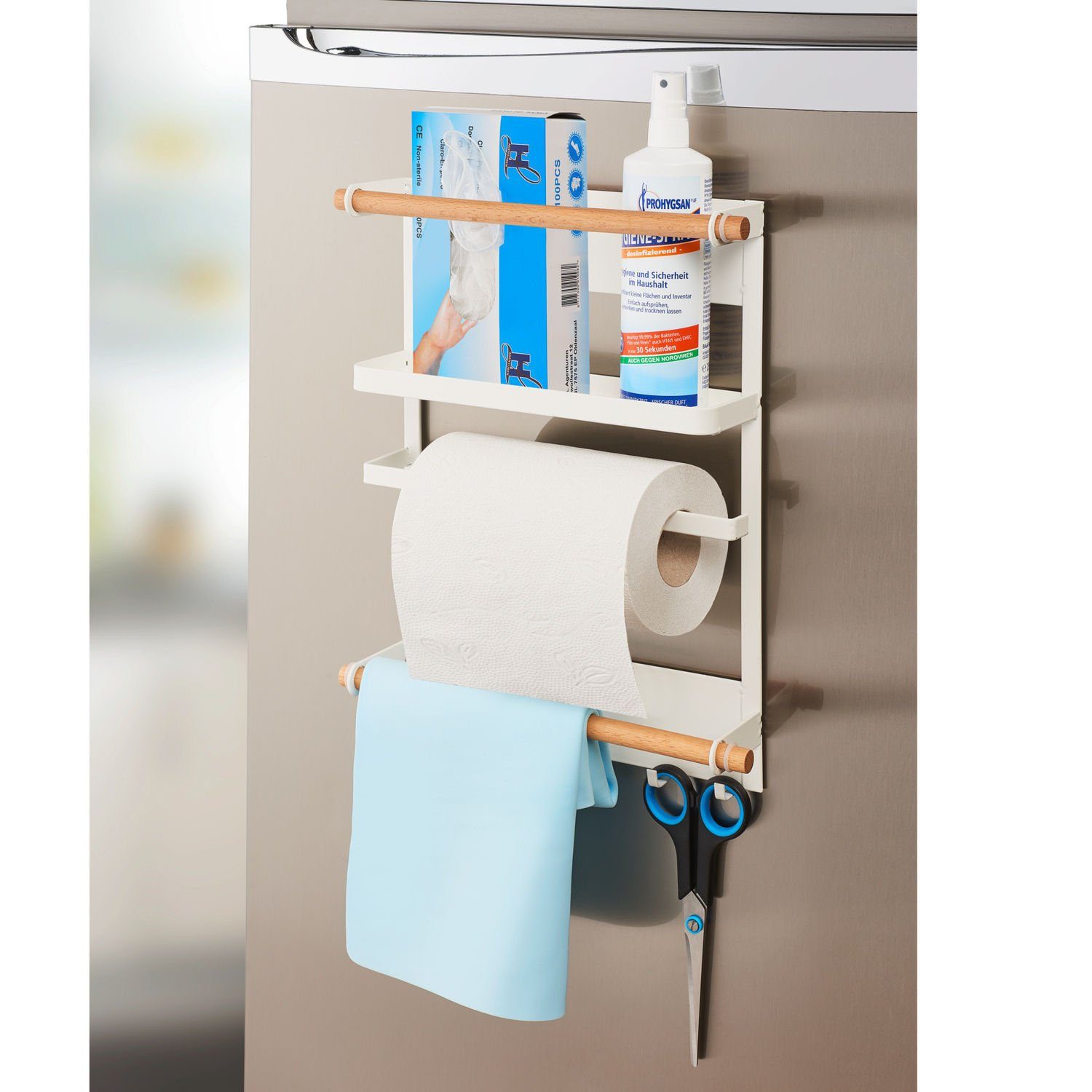 Spetebo Ablageelement Magnet Kühlschrank Regal in günstig online kaufen