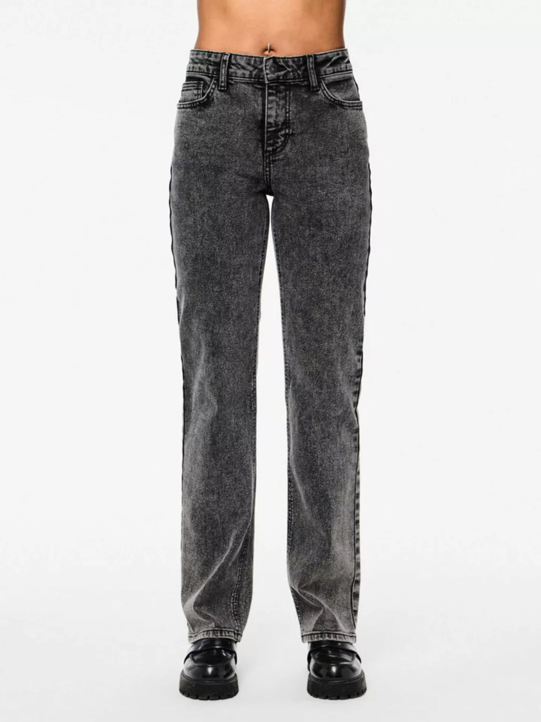 JDY 5-Pocket-Jeans - verwaschene Straight Leg Jeans - Gerade Jeans günstig online kaufen