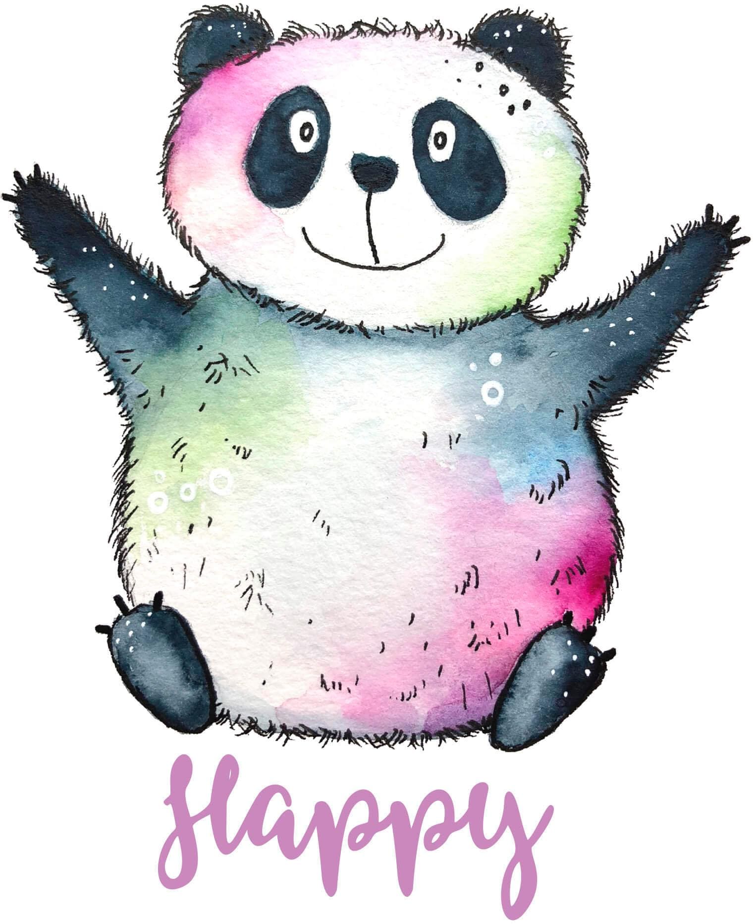 Wall-Art Wandtattoo "Happy Panda", selbstklebend, entfernbar günstig online kaufen
