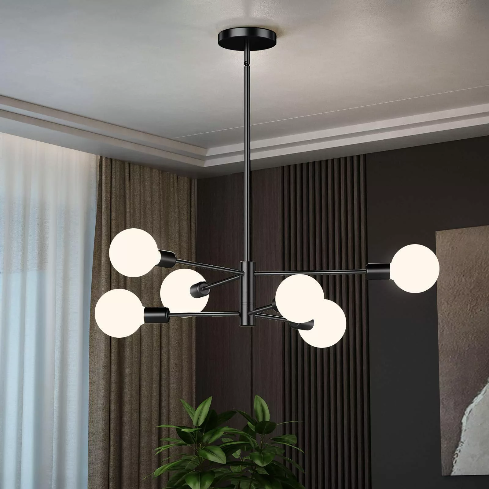 Jibenhome LED Deckenleuchte Drehbare Hängelampe 4/6/8 günstig online kaufen