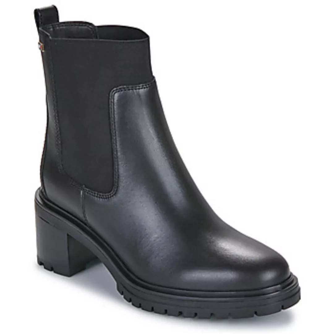 Tommy Hilfiger  Damenstiefel FLAG MID HEEL LEATHER CHELSEA günstig online kaufen