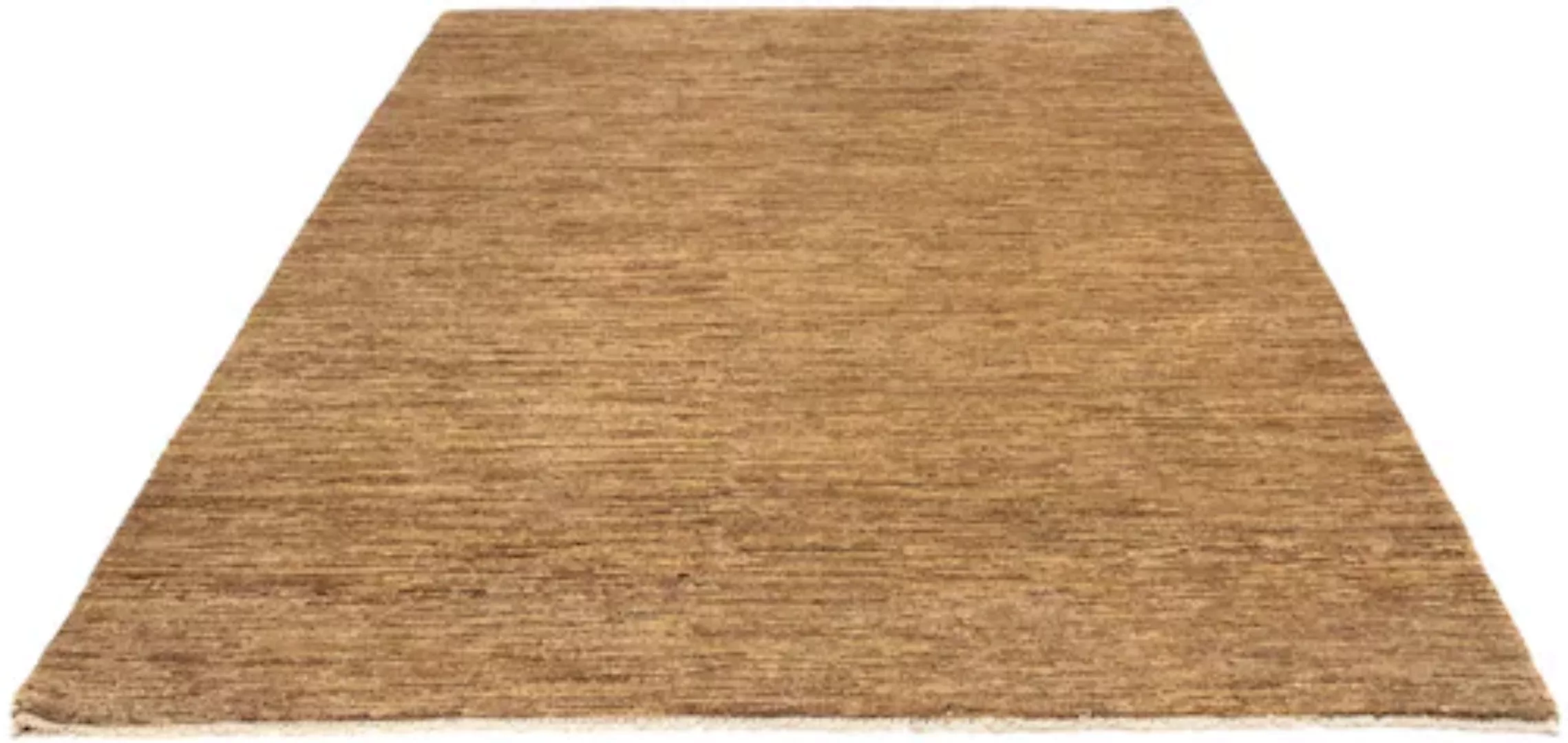 morgenland Wollteppich »Gabbeh Teppich handgeknüpft hellbraun«, rechteckig, günstig online kaufen