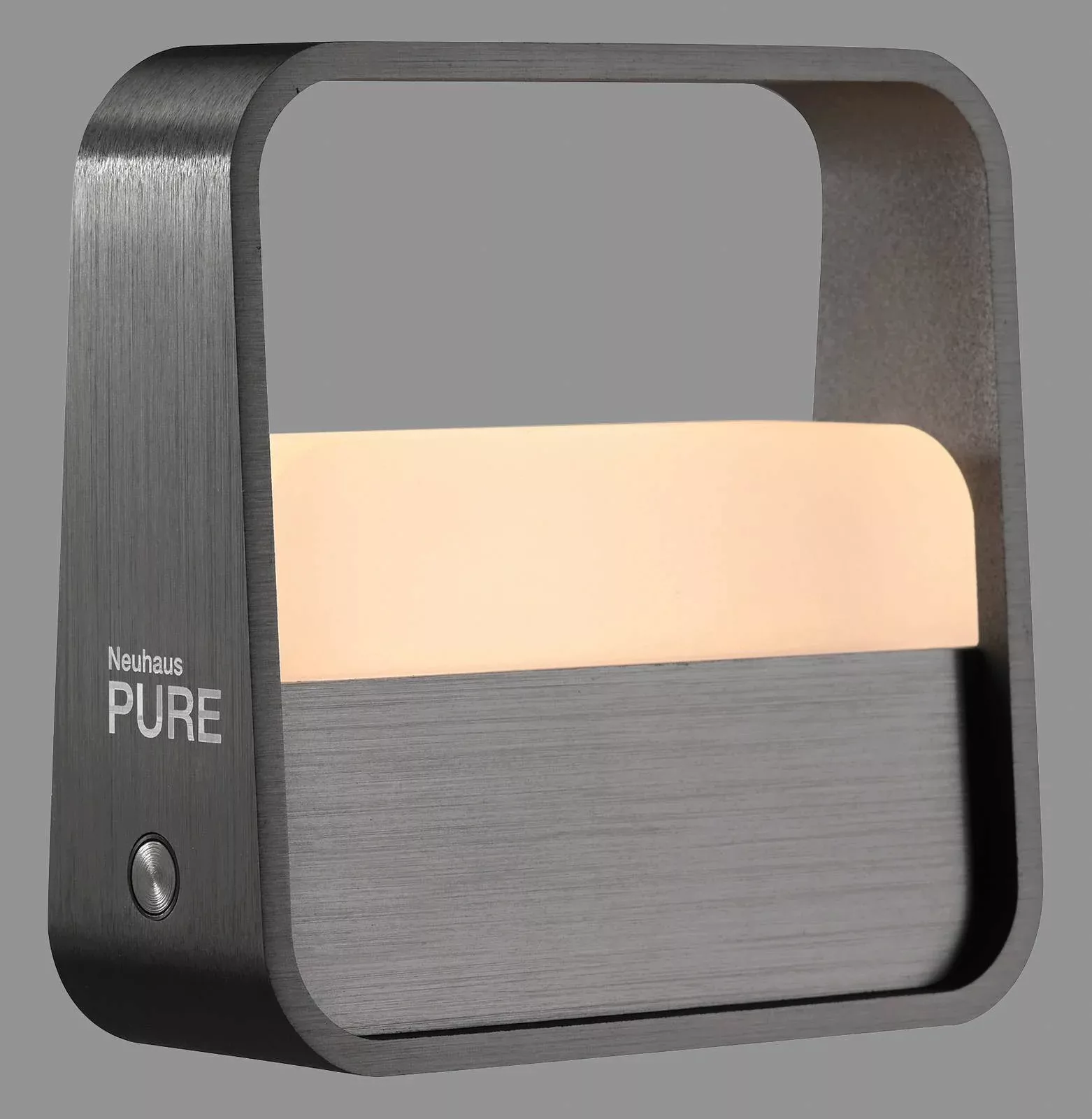 PURE LED-Akku-Tischleuchte Pure Go, grau, Aluminium günstig online kaufen