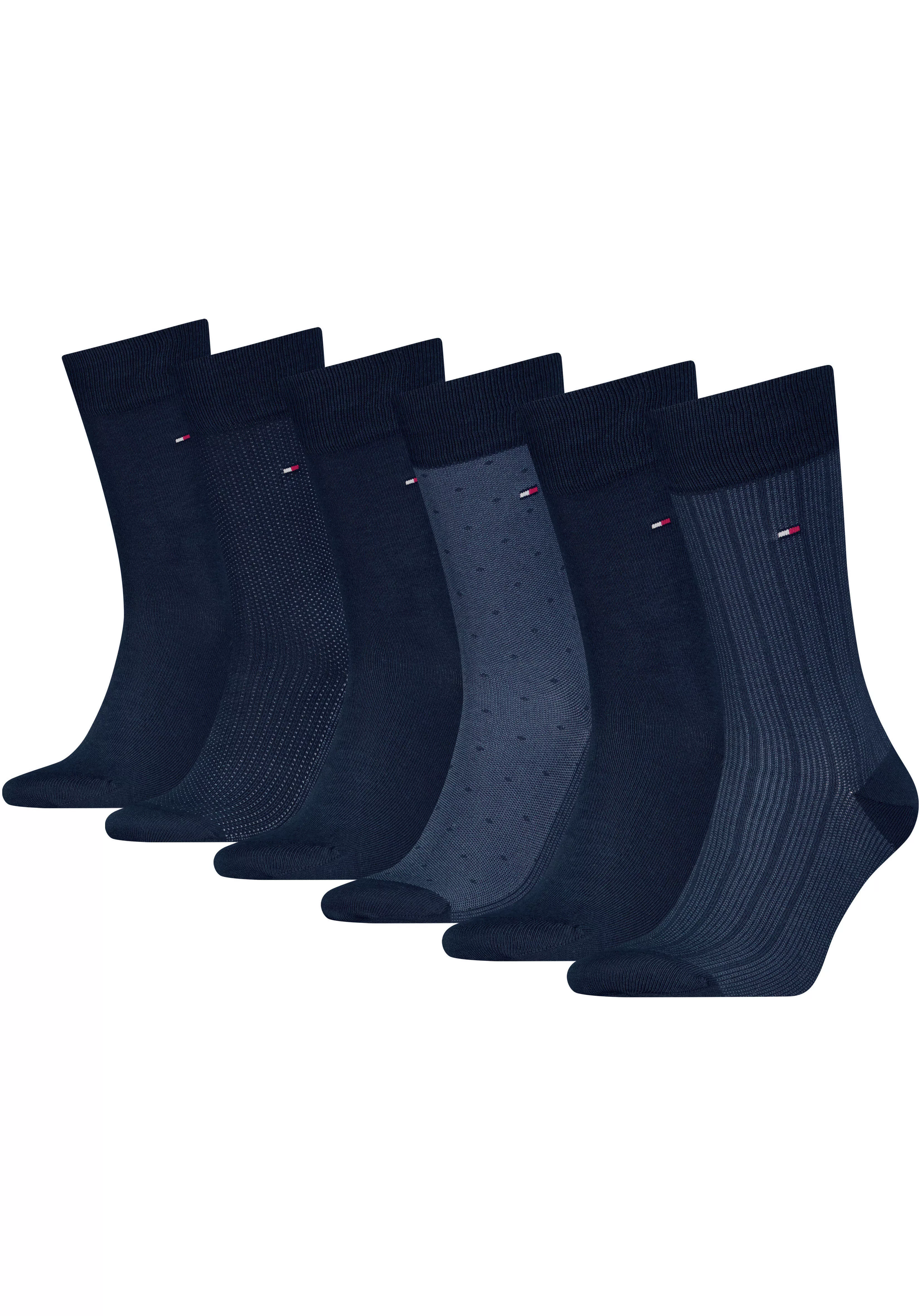 Tommy Hilfiger Socken "TH MEN SOCK 6P TIN GIFTBOX BIRDSEYE", (Box, 6 Paar), günstig online kaufen