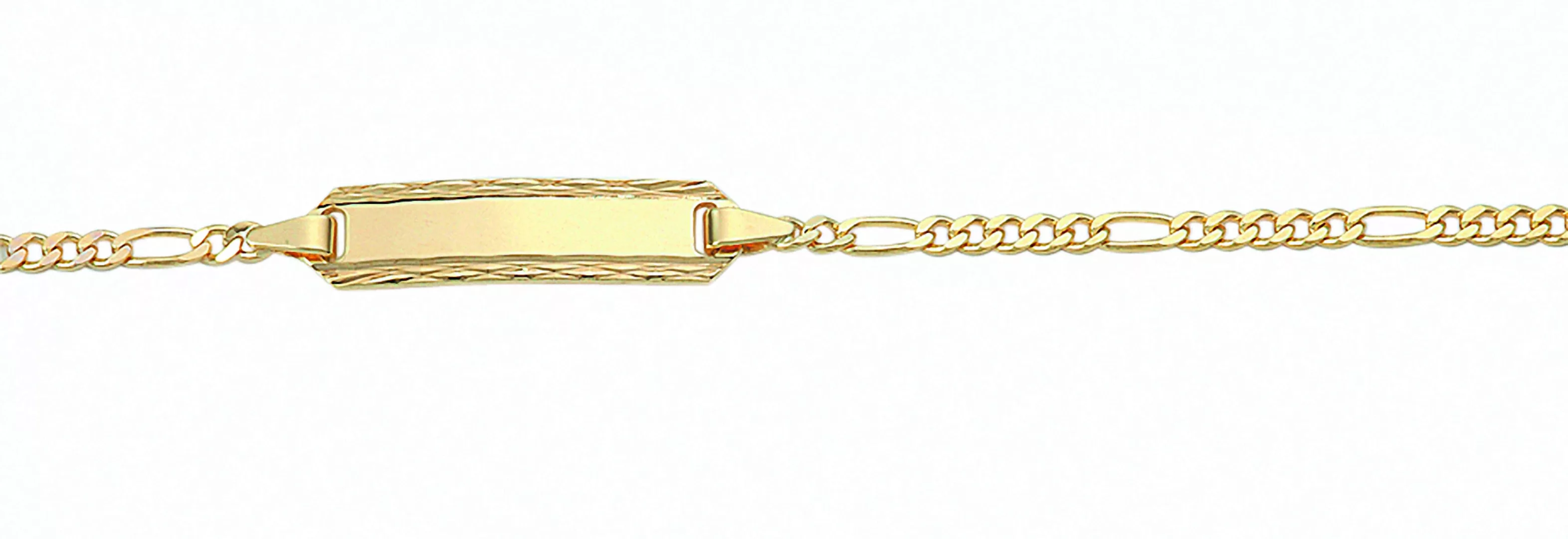Adelia´s Goldarmband "585 Gold Figaro Armband 14 cm Ø 1,9 mm", Goldschmuck günstig online kaufen