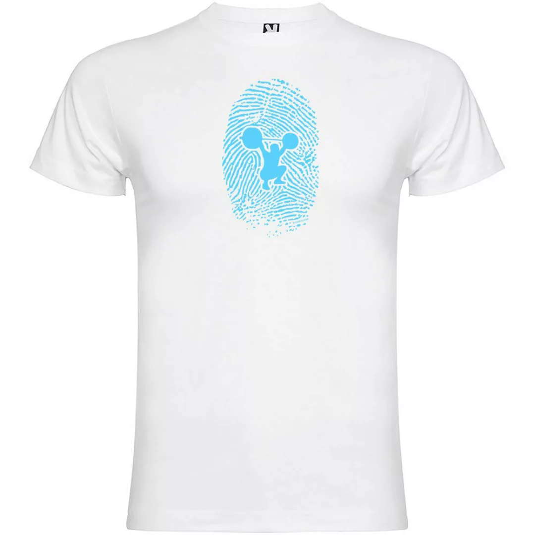 Kruskis Fitness Fingerprint Kurzärmeliges T-shirt S White günstig online kaufen
