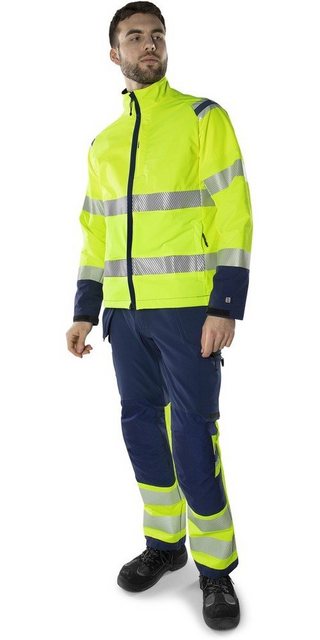 Fristads Warnschutz-Shirt High Vis Green Stretchjacke Kl. 3 4647 GSTP günstig online kaufen