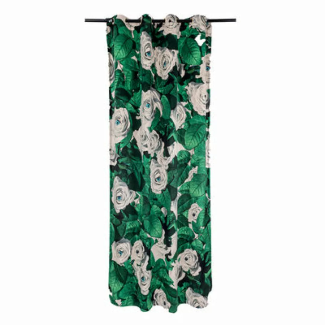Vorhang Toiletpaper - Roses textil grün / 280 x 140 cm - Polyester - Selett günstig online kaufen