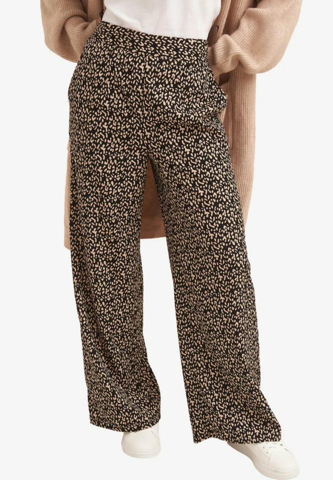 GINI LONDON Culotte Gini Multi Multi Animal Print Hose mit weitem Bein günstig online kaufen