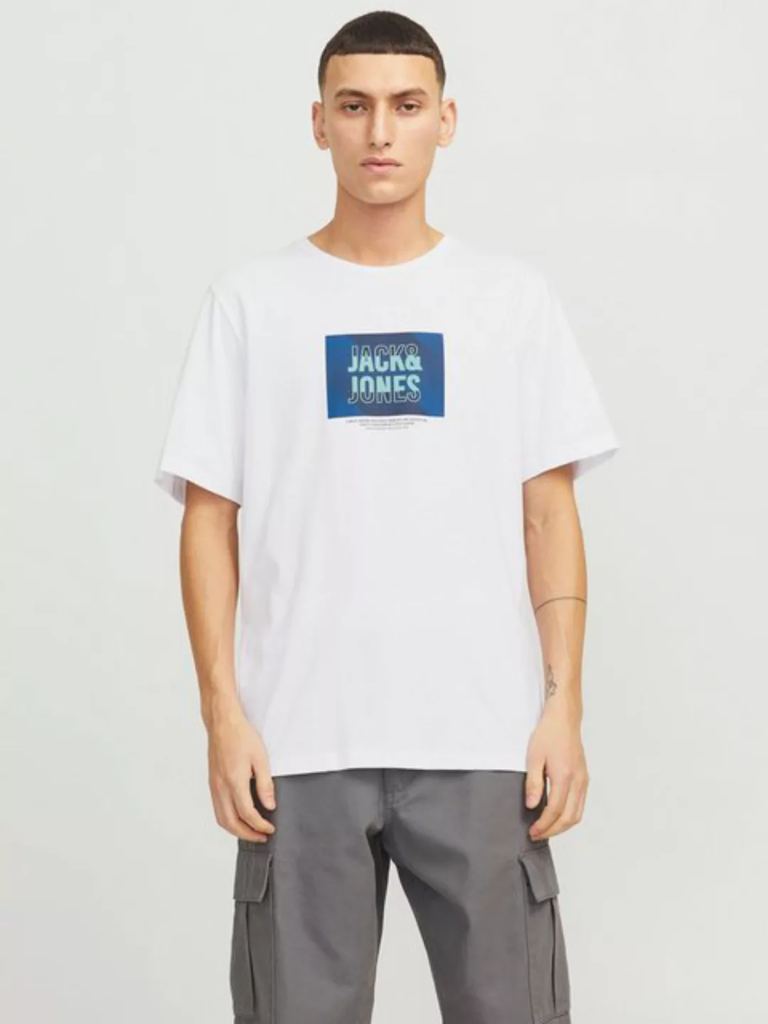 Jack & Jones Print-Shirt JJHUDSON TEE SS CREW NECK günstig online kaufen