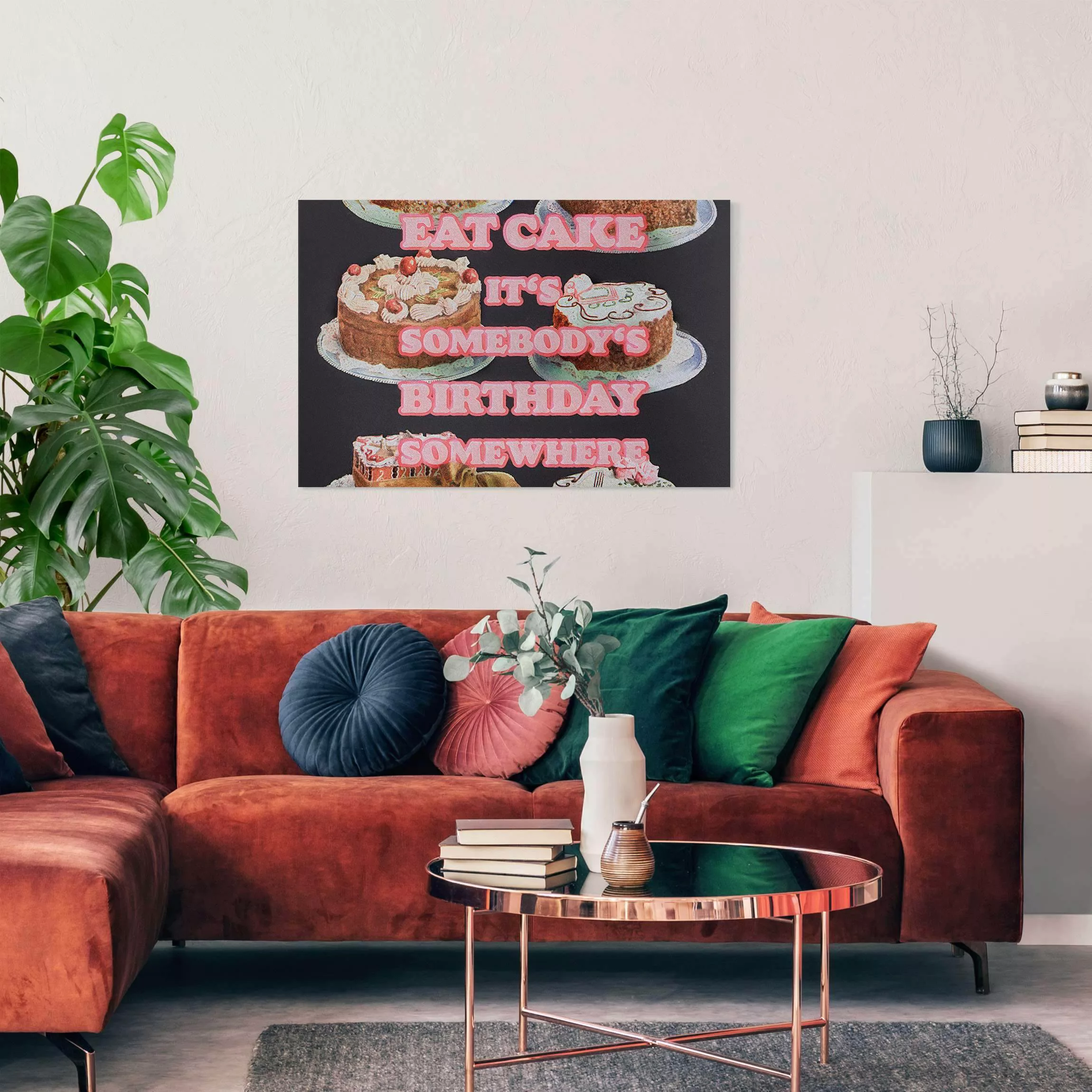 Leinwandbild Eat Cake It's Birthday günstig online kaufen