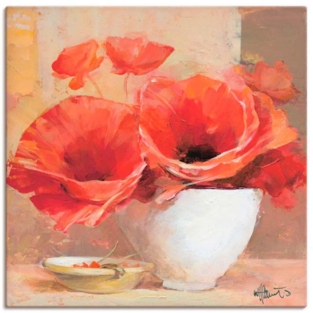 Artland Leinwandbild "Mohn II", Blumen, (1 St.) günstig online kaufen