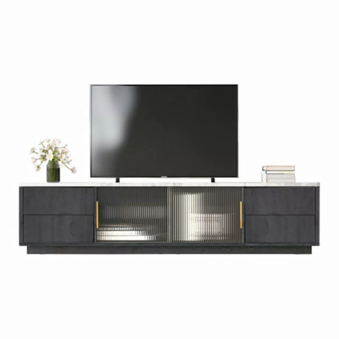 XDeer TV-Schrank TV Stand für 70" TV,TV-Schrank Marmorierte Tischplatte, Sc günstig online kaufen