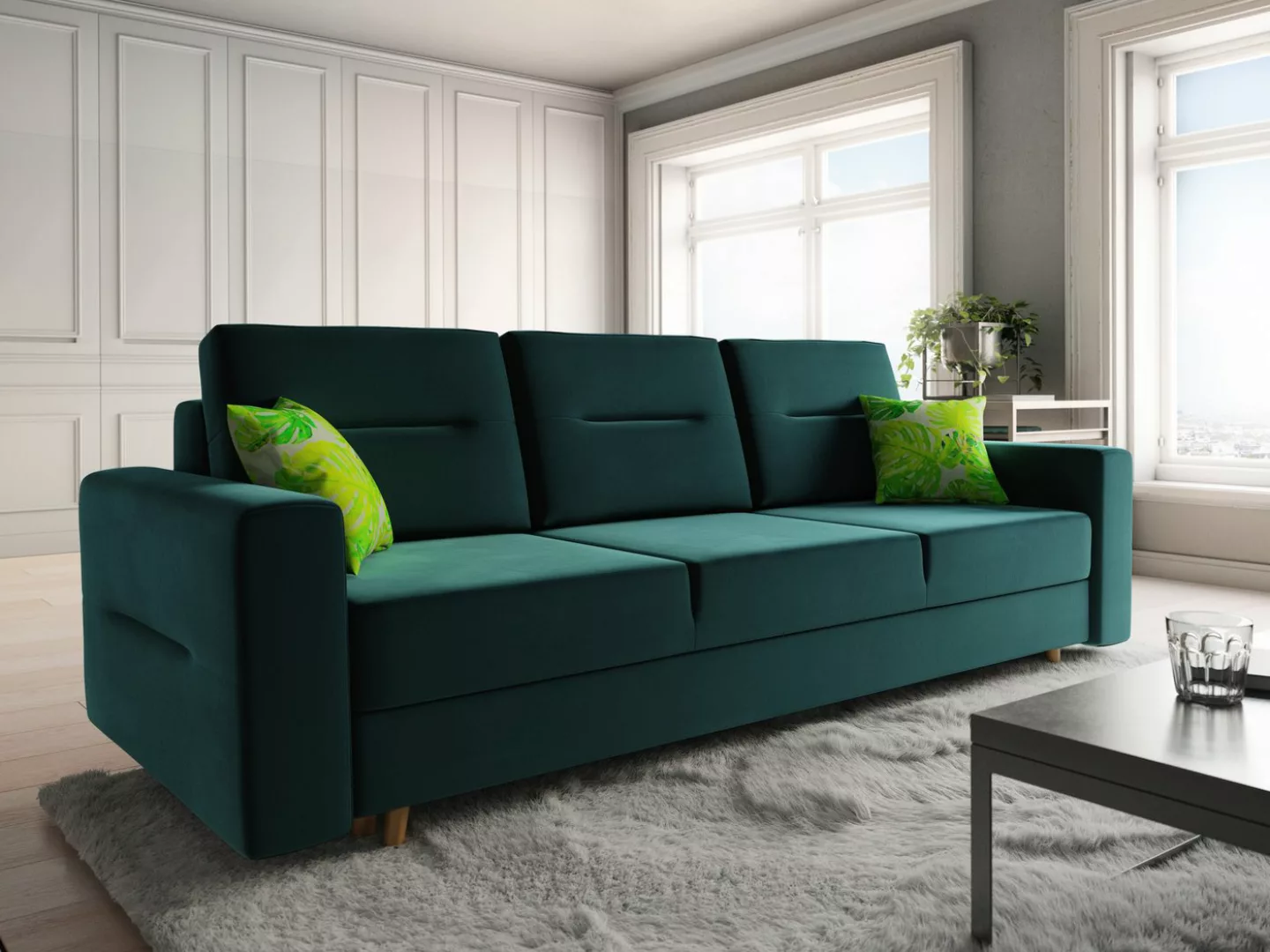 ALTDECOR Sofa BERGI, Couch mit Schlaffunktion, Bettkasten, Wohnzimmer günstig online kaufen